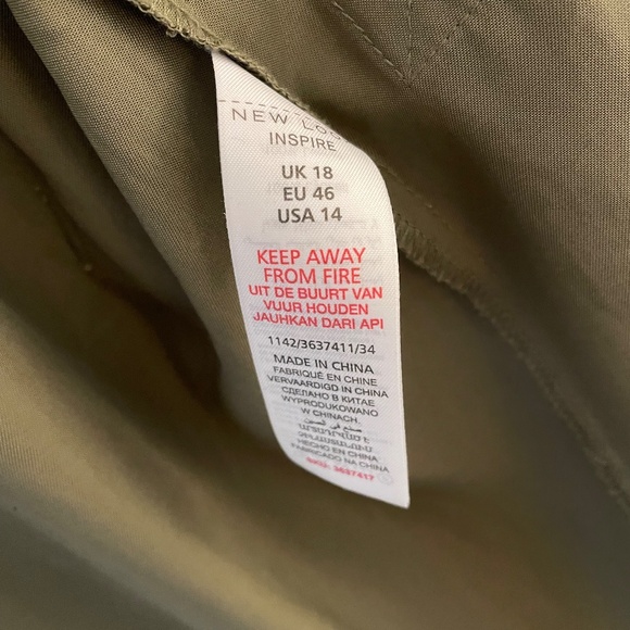 New Look Khaki Green Open Trench - Picture 5 of 6